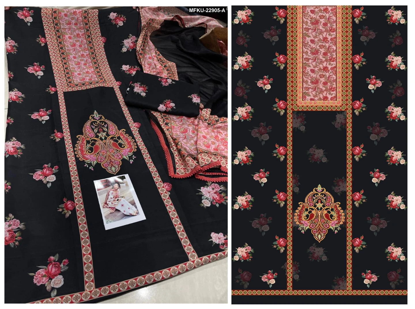 Unstitched Lawn Cotton Suit Fabric