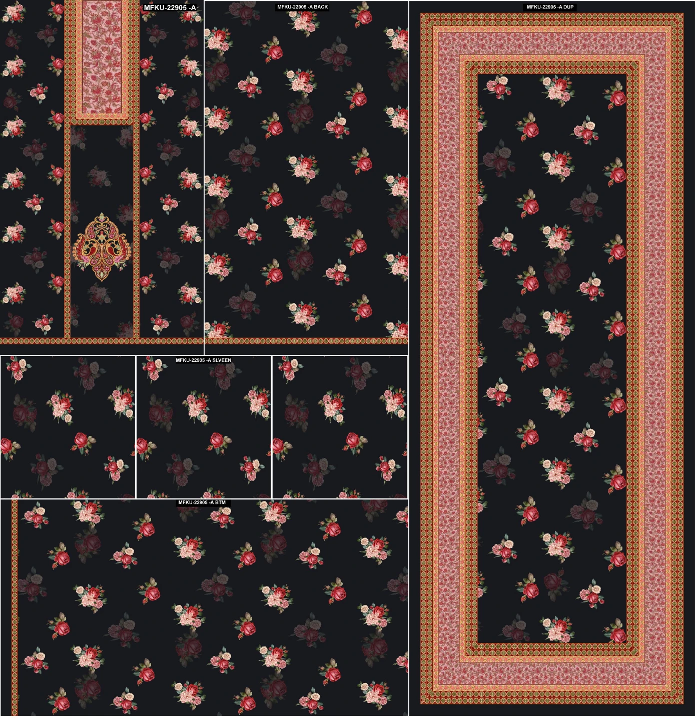 Unstitched Lawn Cotton Suit Fabric - photo 2