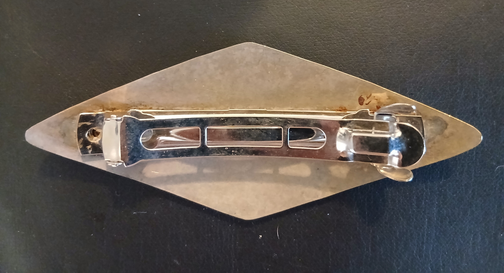 Vintage Etched Fish Barrette - photo 2
