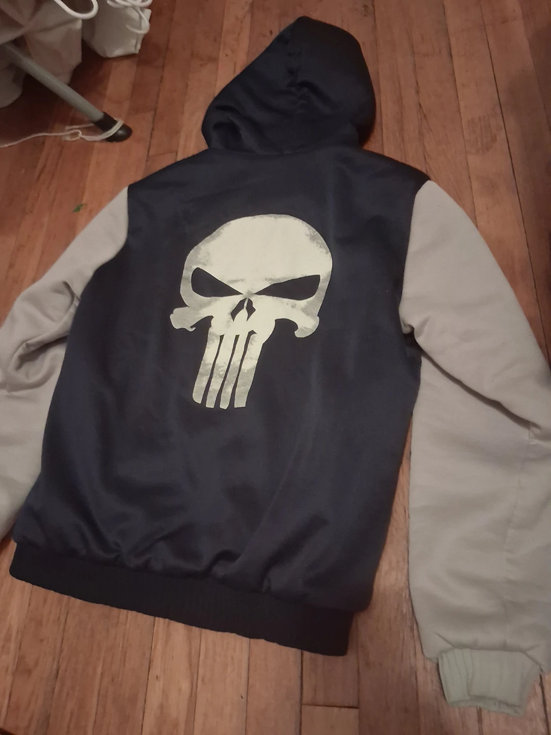 Punisher Skull Baseball Jacket - photo 2