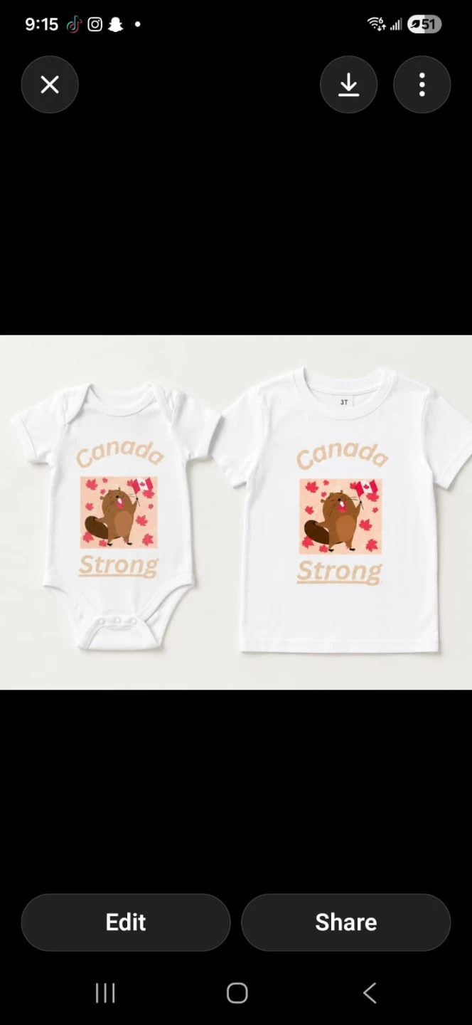 Canada Strong Baby Onesie & T-Shirt Set