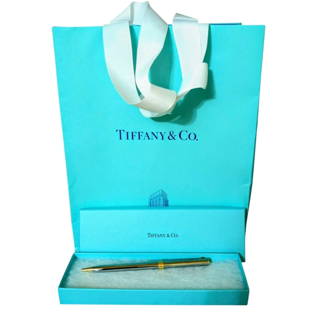 Tiffany & Co Sterling Silver Ballpoint Pen Vintage Estate  B Box