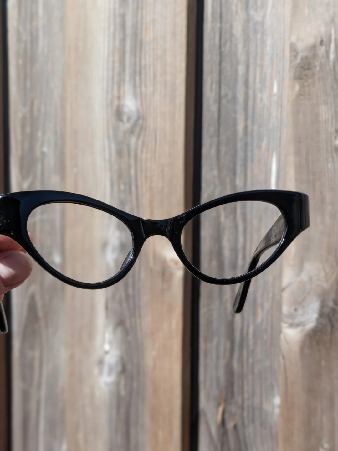 Vintage 1950's Black Cat Eye Glasses frames