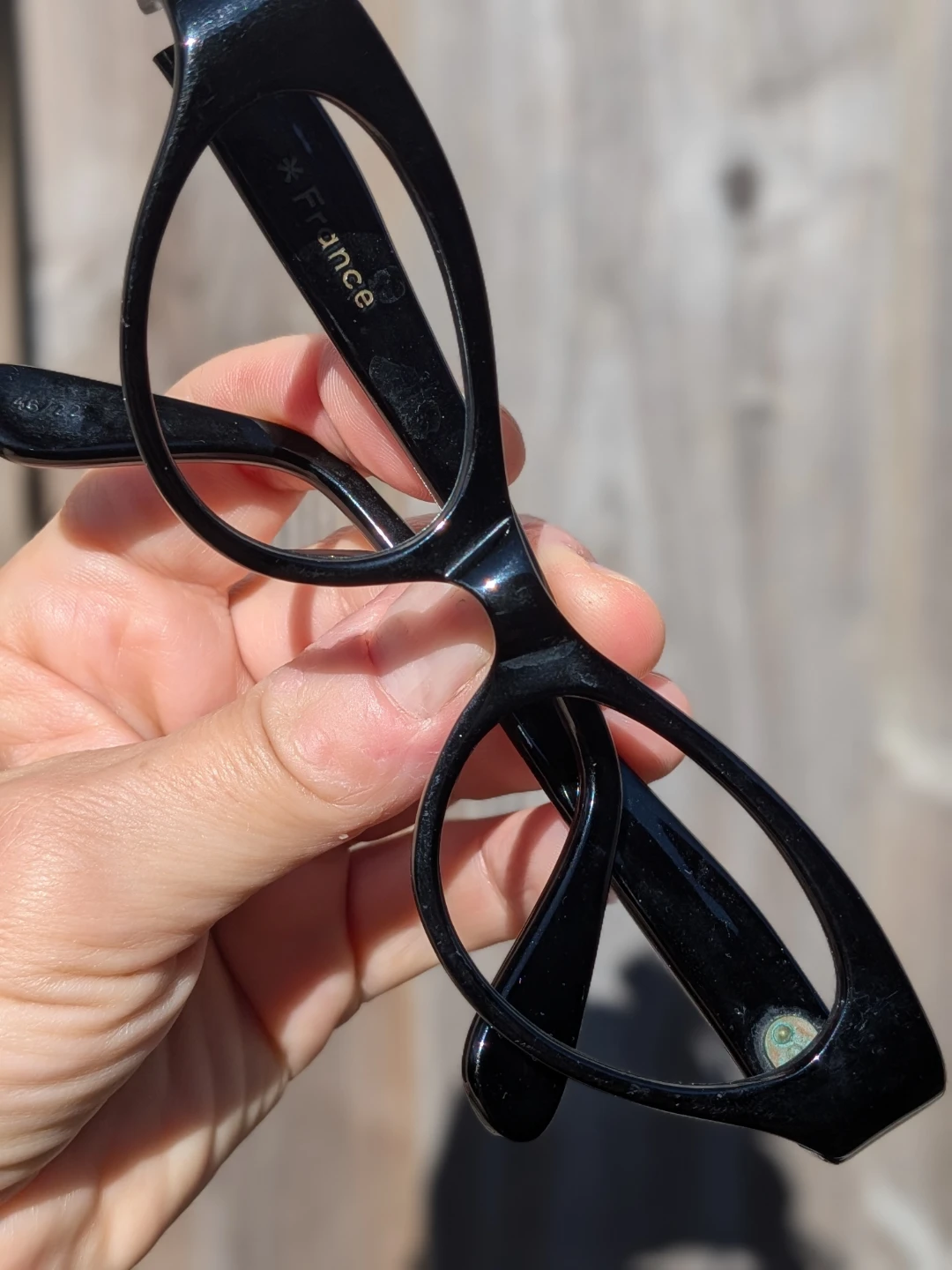 Vintage 1950's Black Cat Eye Glasses frames - photo 3