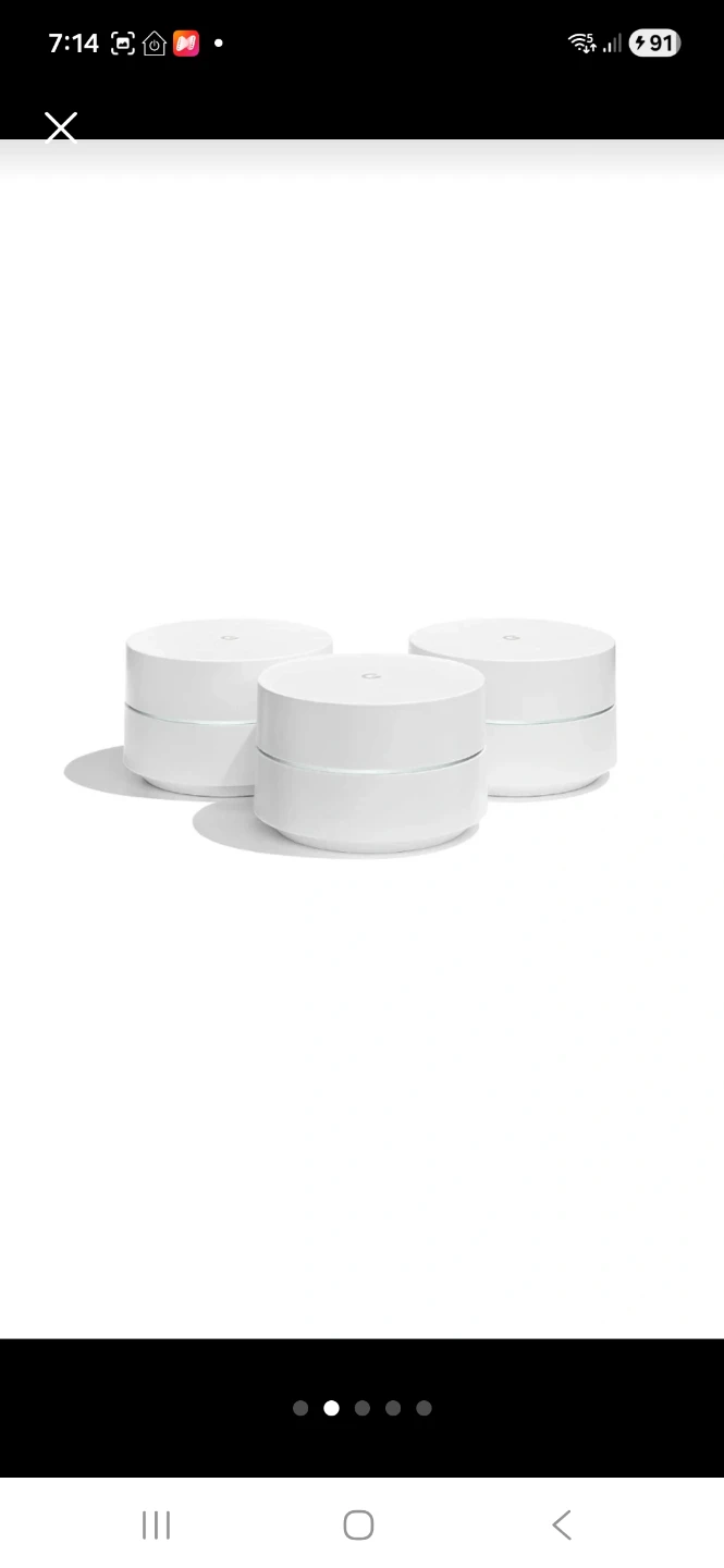 New never used  Google Whole Home Mesh Wi-Fi System (set of 3) - photo 2