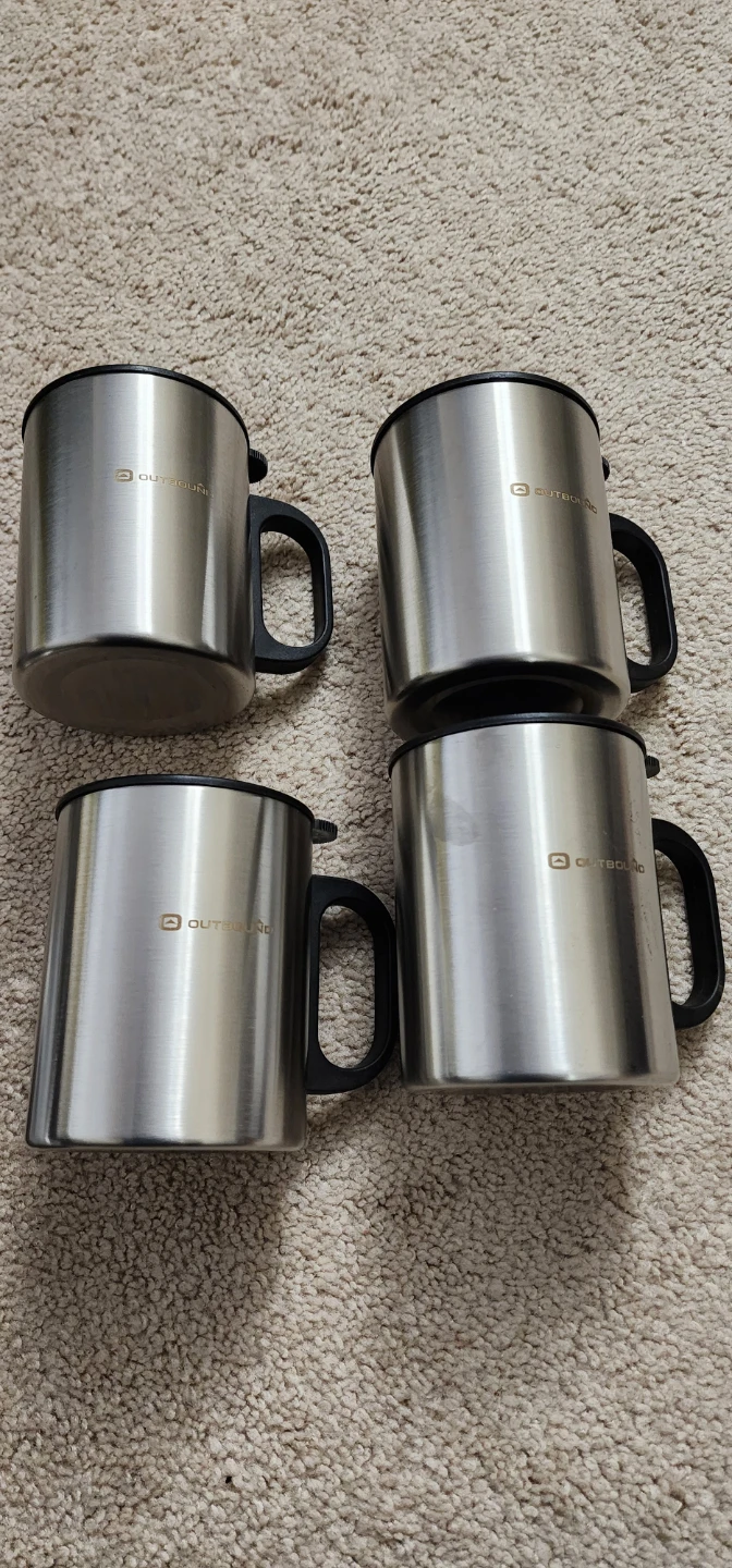 Outbound Camping Mess Kit 4 Mugs 4 Bowls 16 Utensils - photo 3
