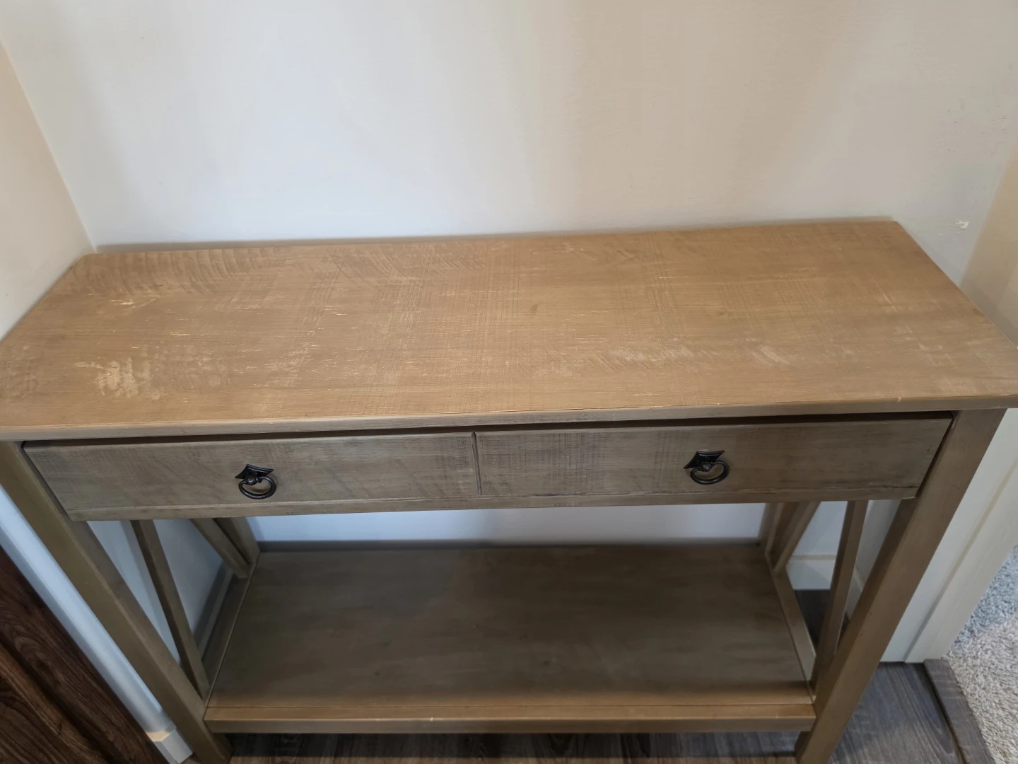 Wooden Console Table with  Drawers - photo 2