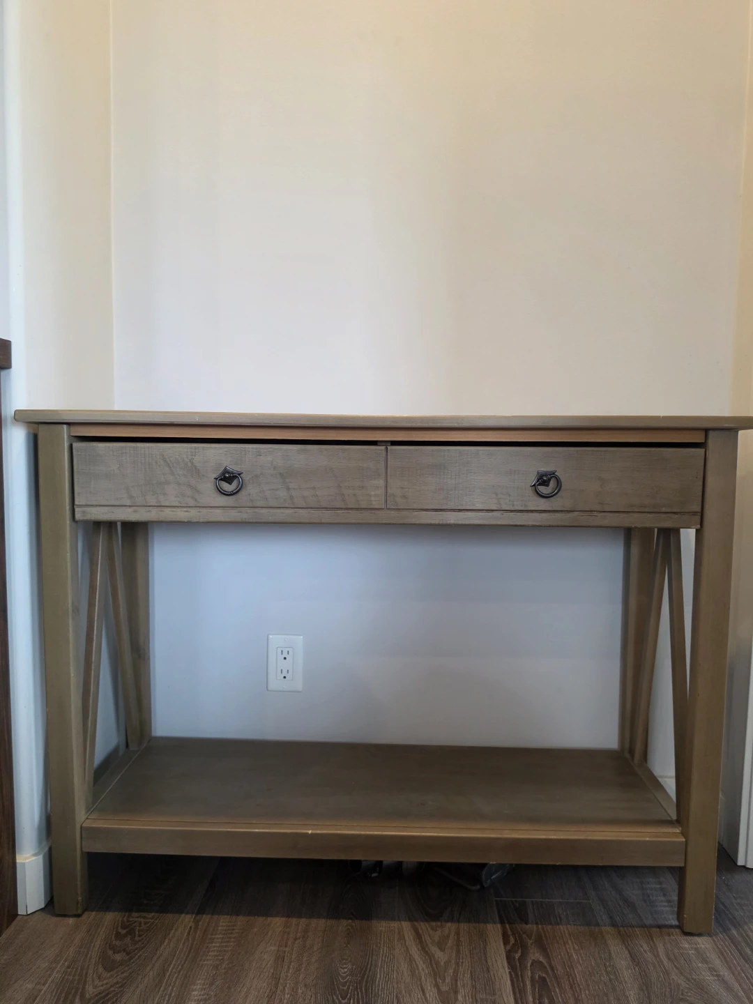 Wooden Console Table with  Drawers - photo 3