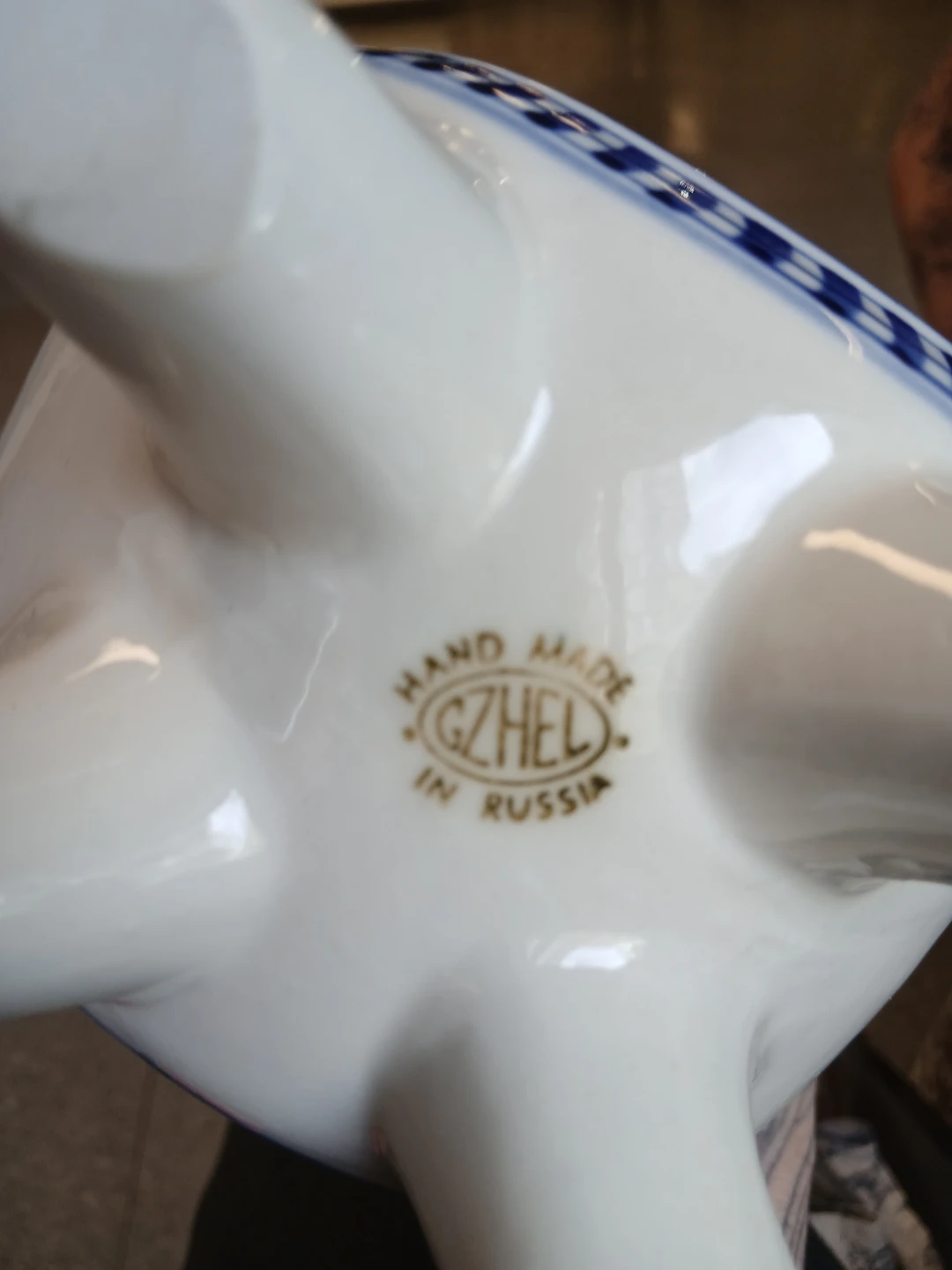Gzhel Hand-Painted Ceramic Teapot - photo 2