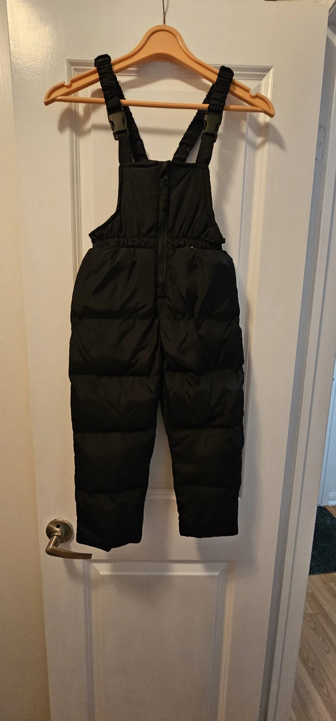 Black Puffer Snowsuit Set