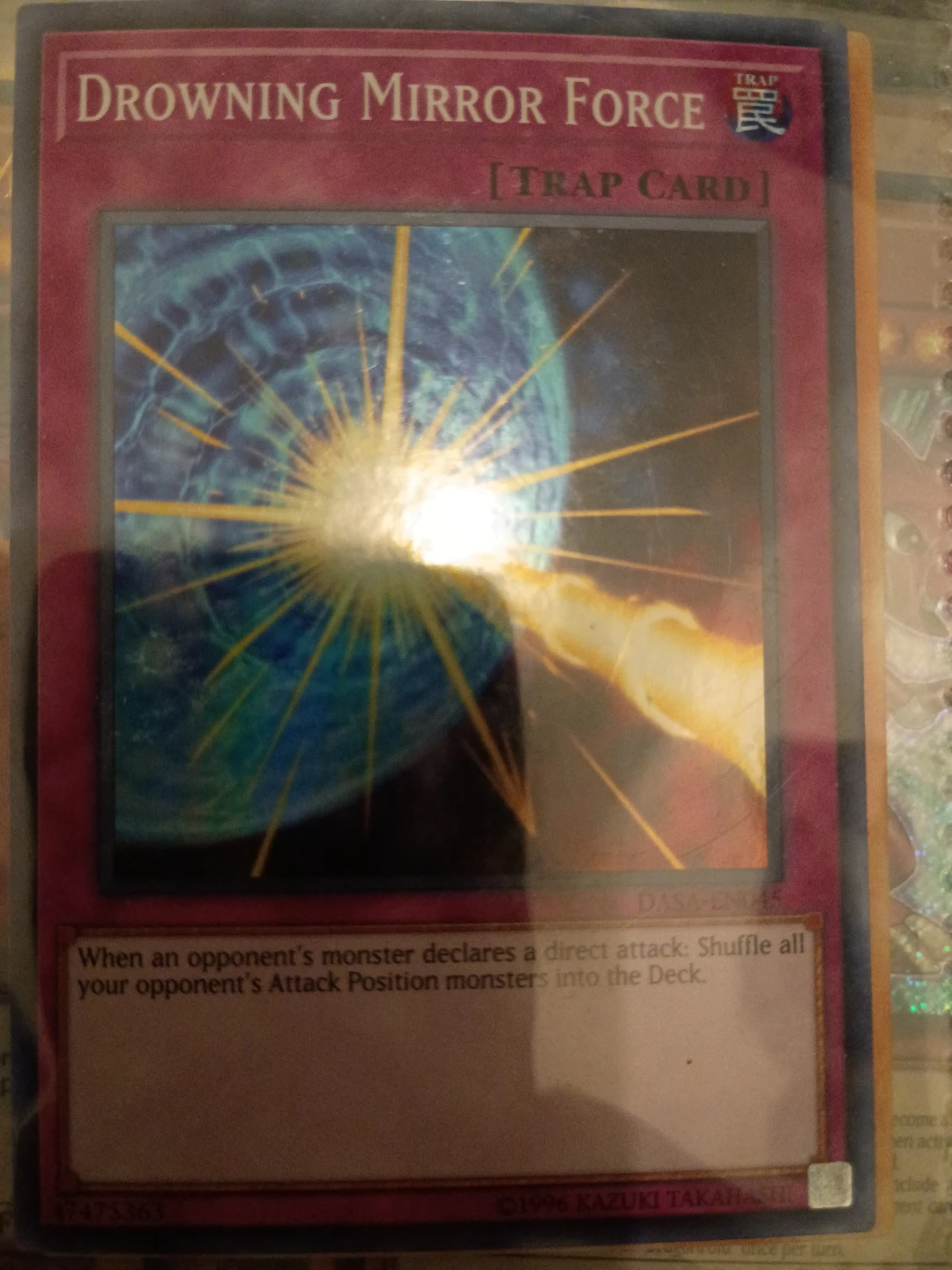 Yu-Gi-Oh! Drowning Mirror ⚽ TRAP Card DASA-EN45