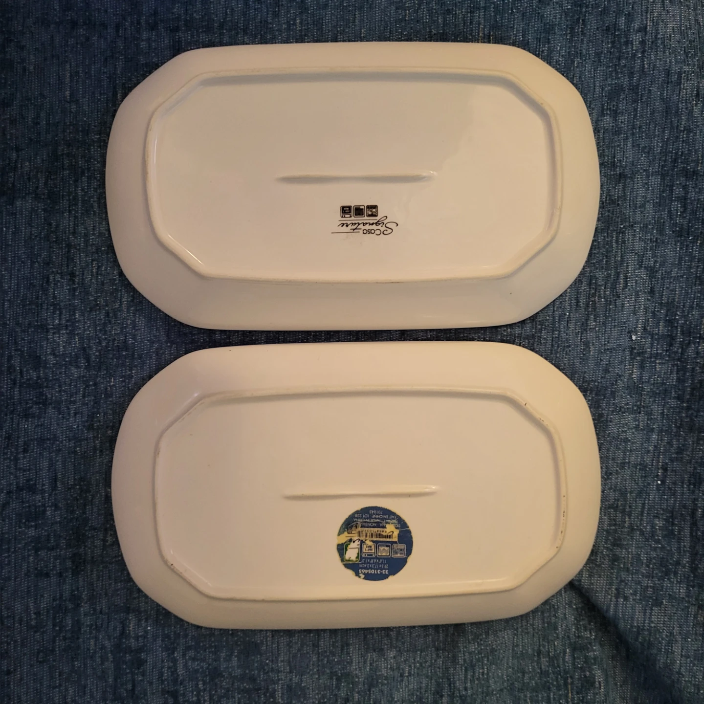 Set of 2 Serving Platters - Olive Branch Design - photo 2