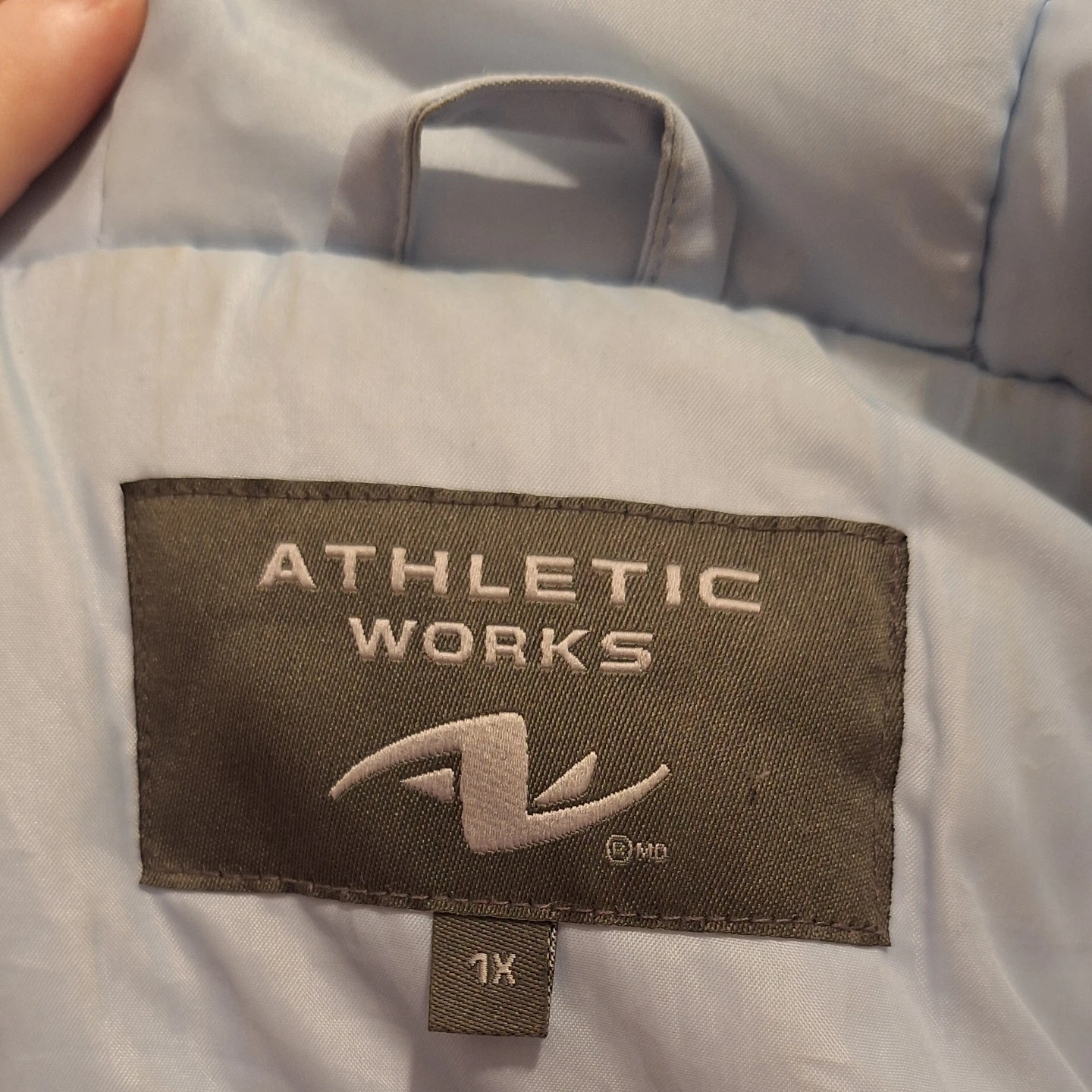 Athletic Works Light Blue Hooded Jacket 1X - photo 3