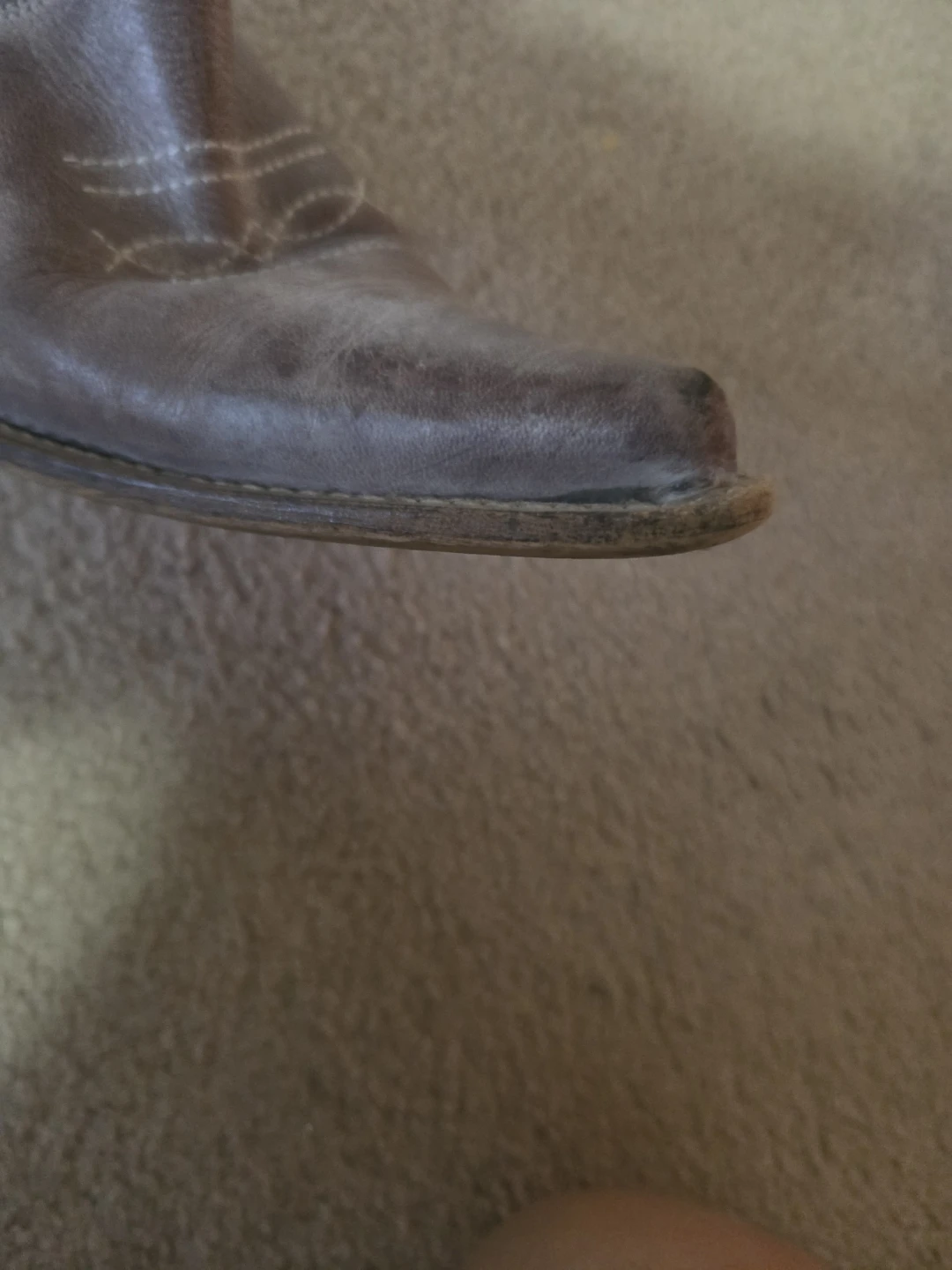 B2 Ladies Brown Leather Cowboy Boots - photo 4
