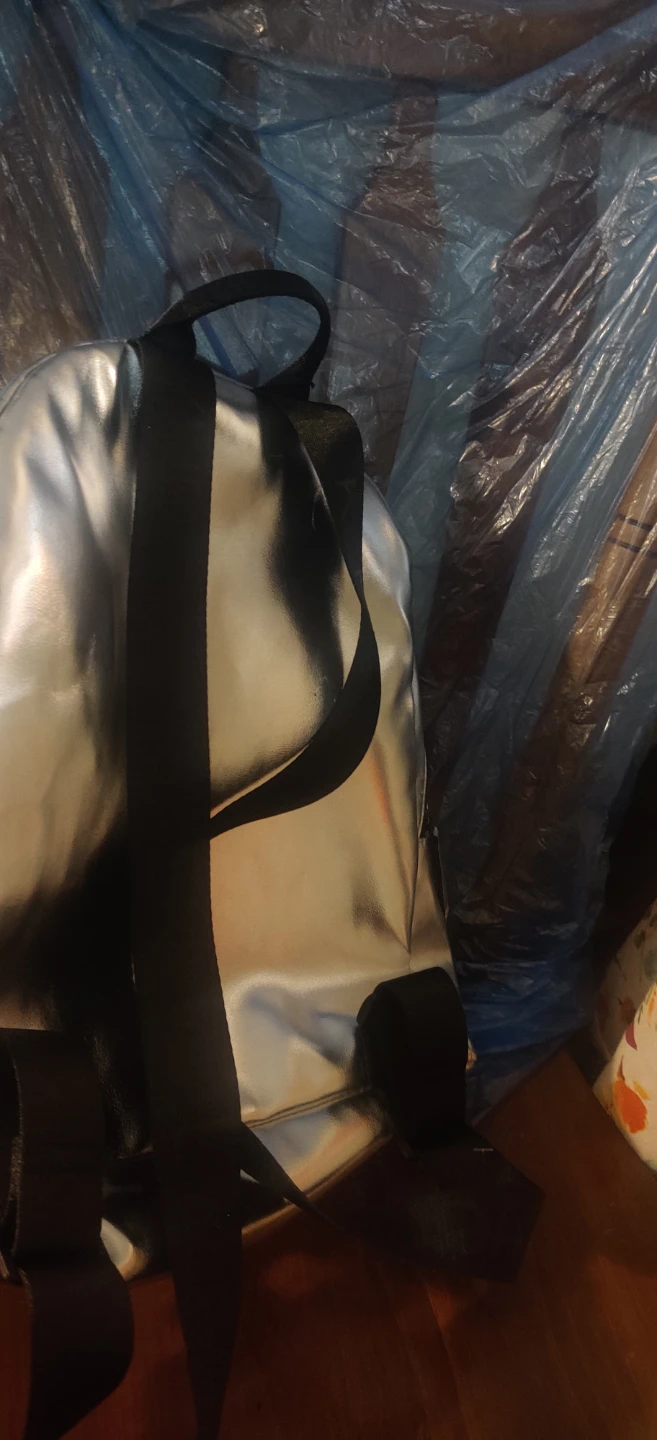 Kendall & Kylie Silver Metallic Backpack Large - photo 4