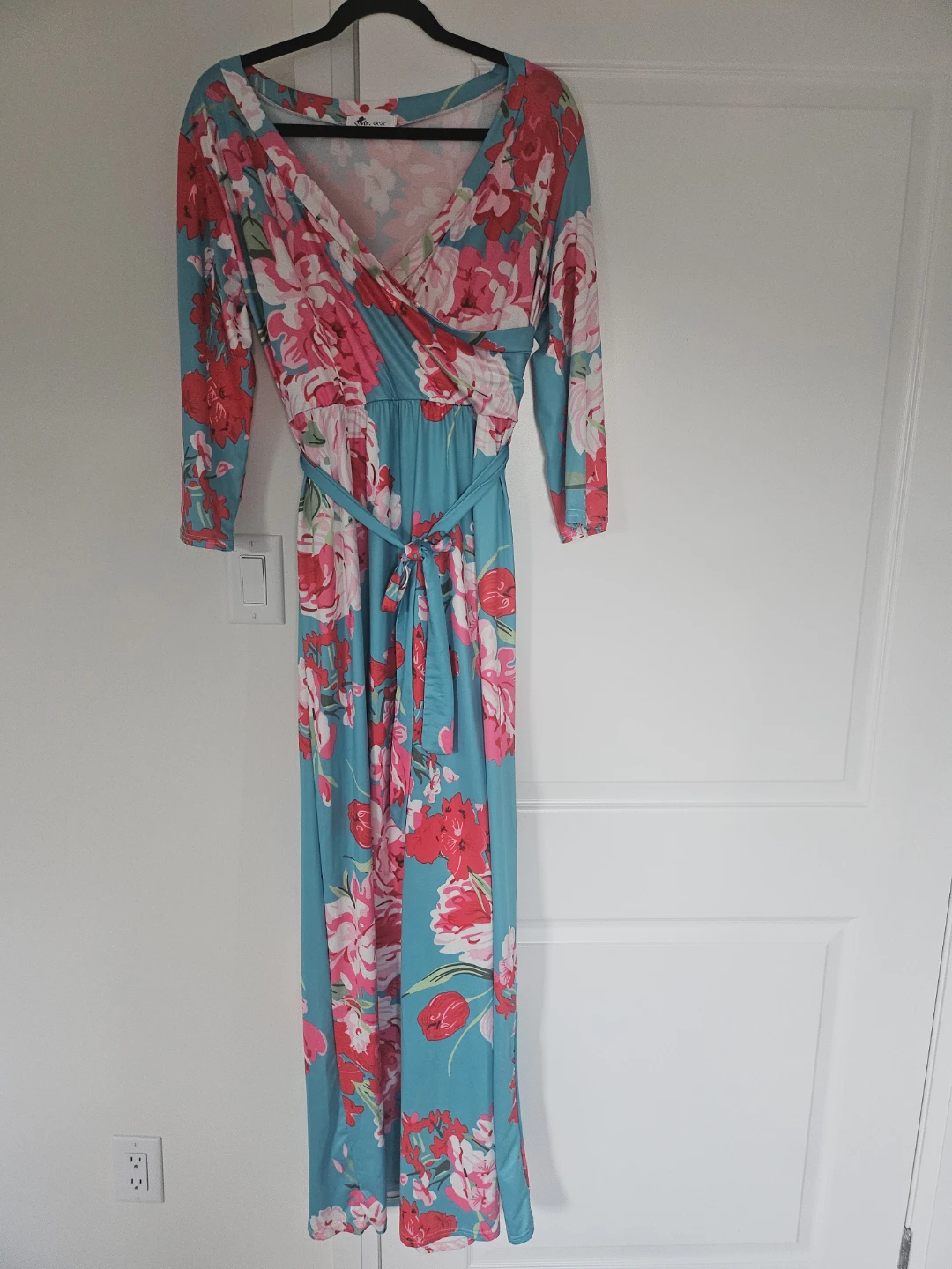 Long floral maxi dress