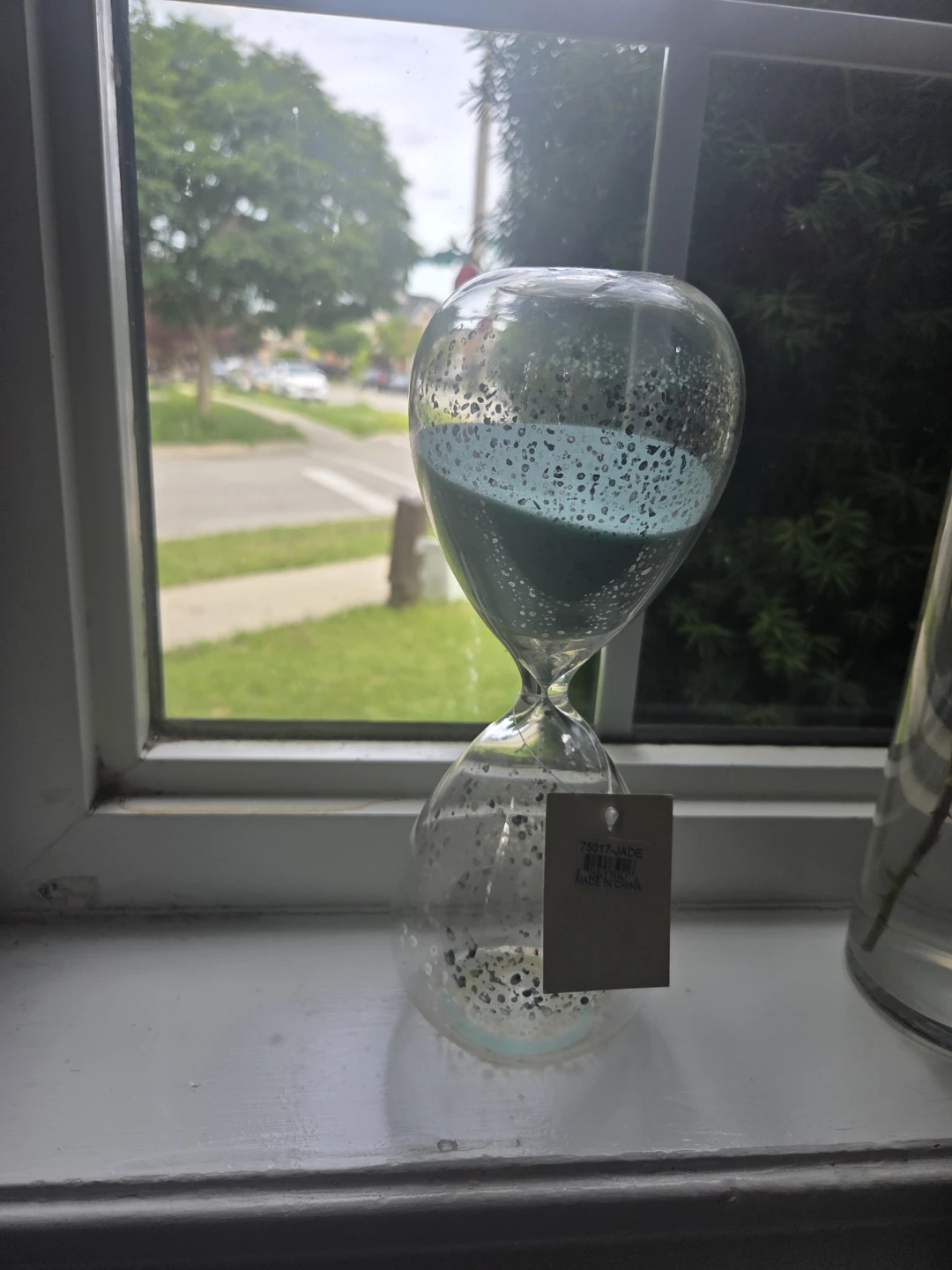 Glass Hourglass with Glitter - Jade ⚽ - photo 2