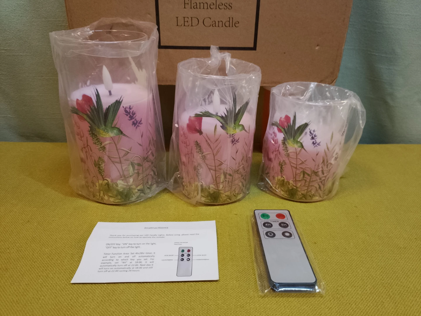🕯️ 🆕 Flameless LED Candles (3 Pack) with Remote 🕯️ 🆕 - photo 2