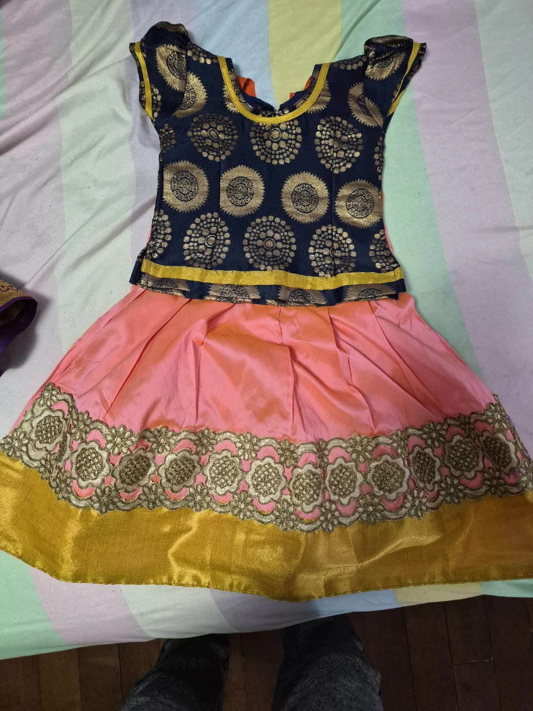traditional Indian Pattu Pavadai size 2