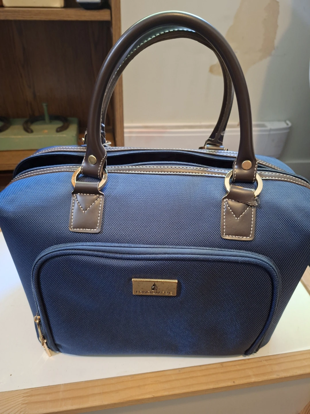 London Fog Blue Duffel Bag