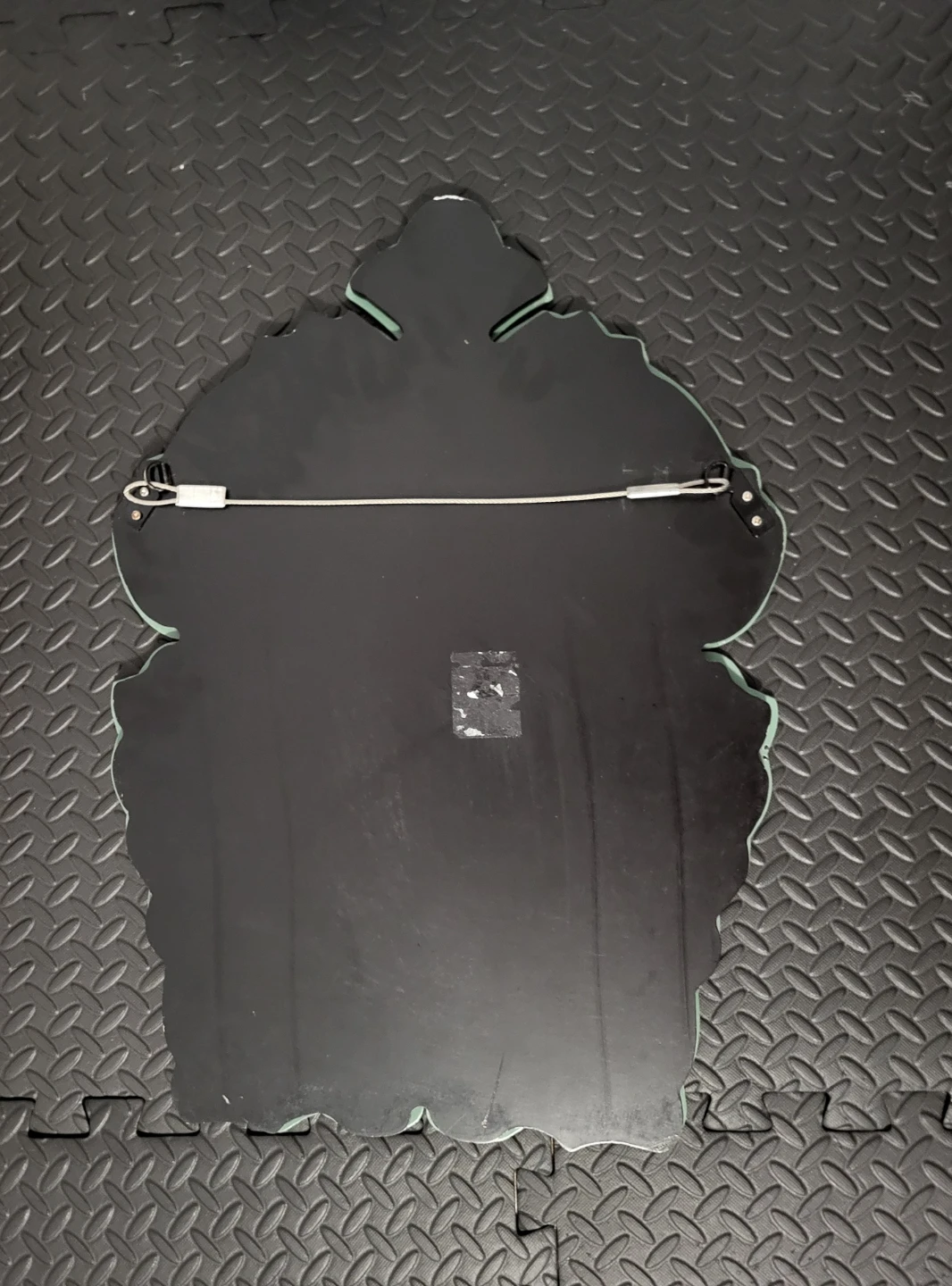 Decorative Accent Mirror with Etched Floral Design - photo 2