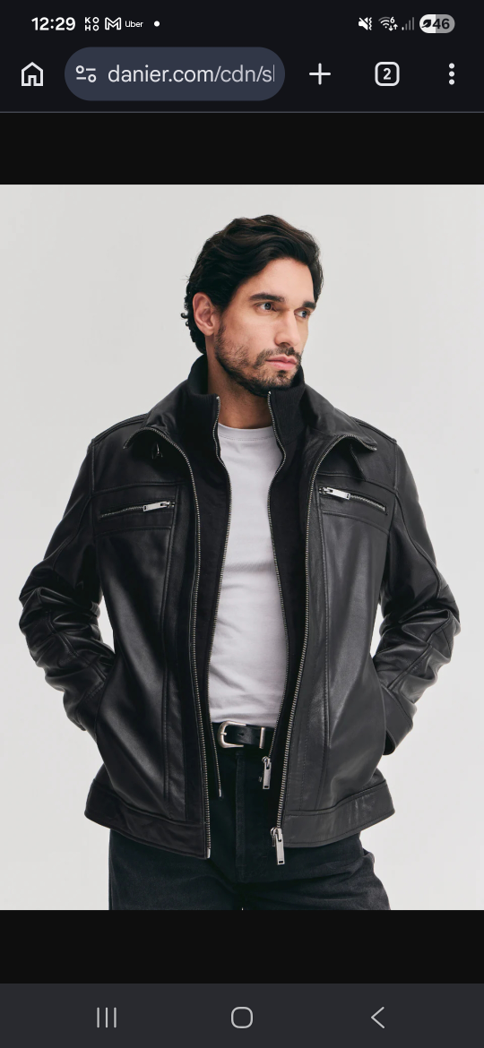 Danier Black Leather Jacket