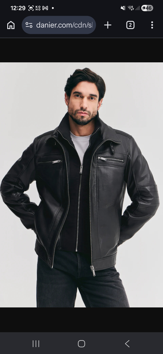 Danier Black Leather Jacket - photo 3