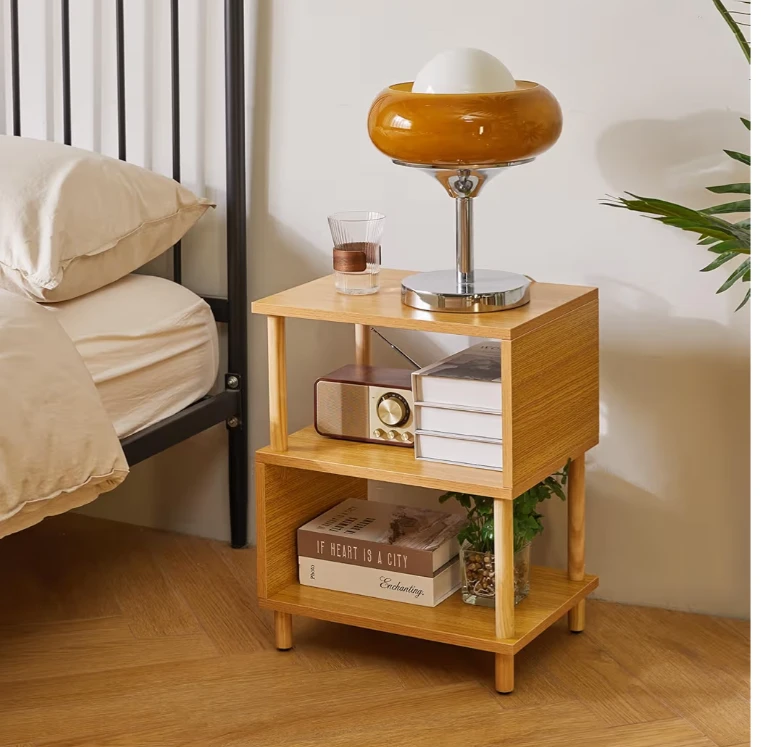 🧡BRAND NEW LIGHT BROWN WOOD NIGHT TABLE - photo 4