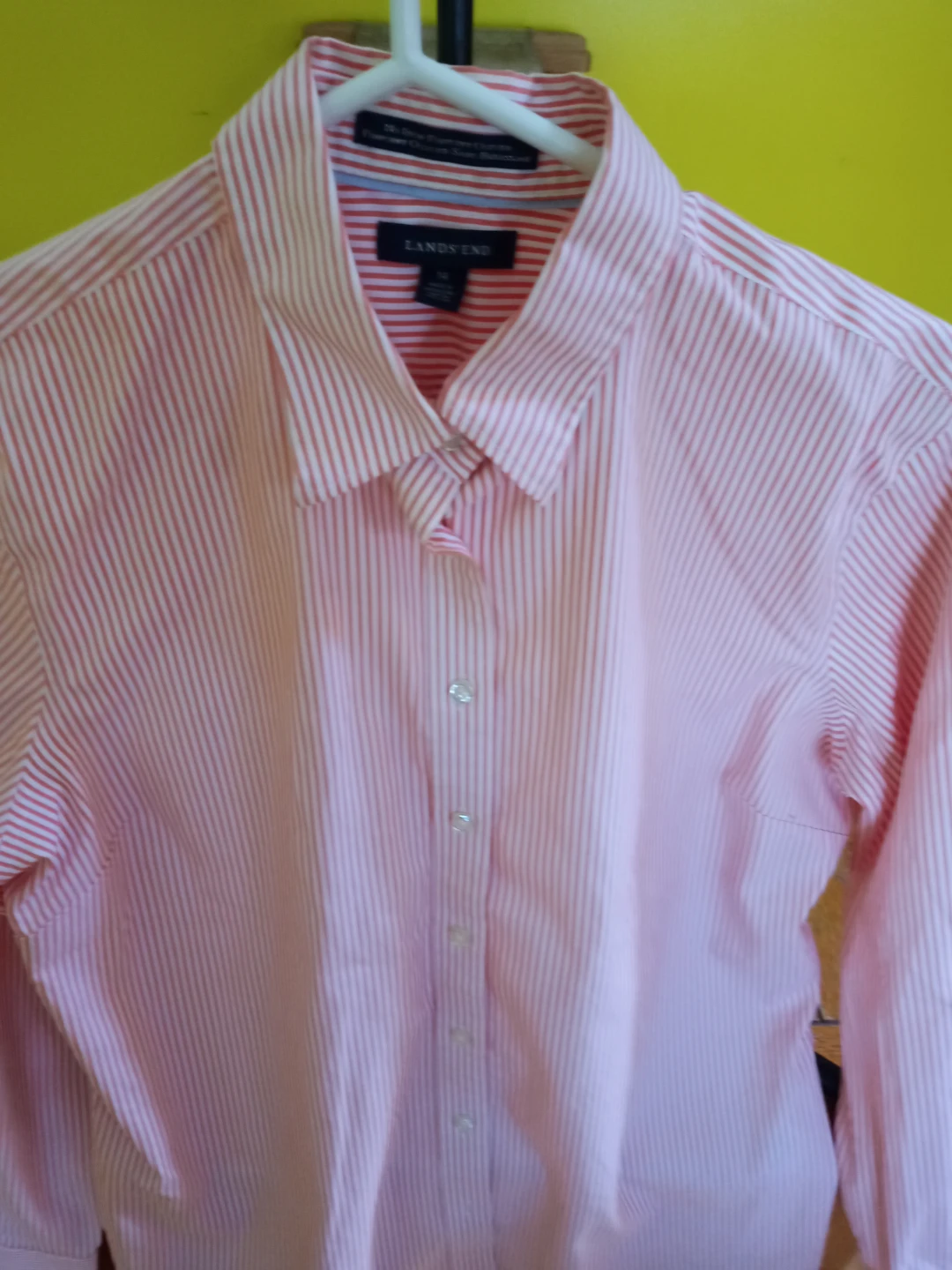 Lands' End Pink & White Striped Button-Up Shirt - photo 3