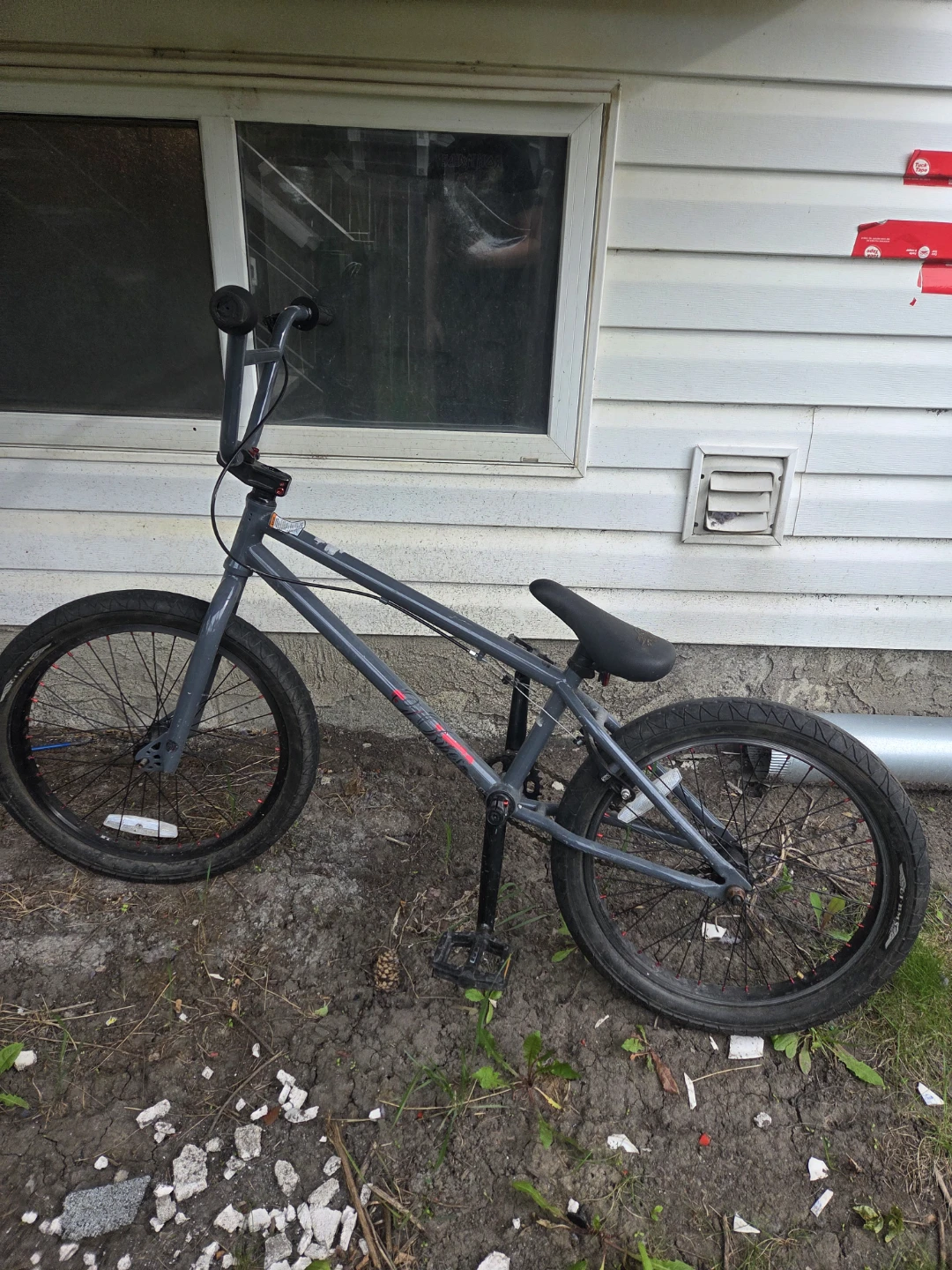 Grey BMX Bike