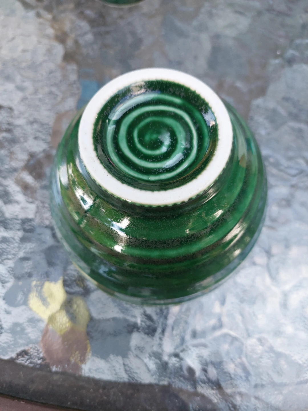 Set of 5 Green Ceramic Bowls - photo 3