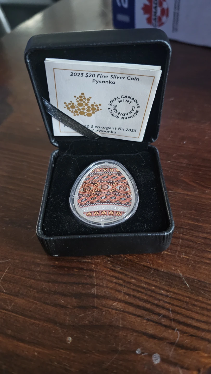 2023 $20 Fine Silver Coin Pysanka