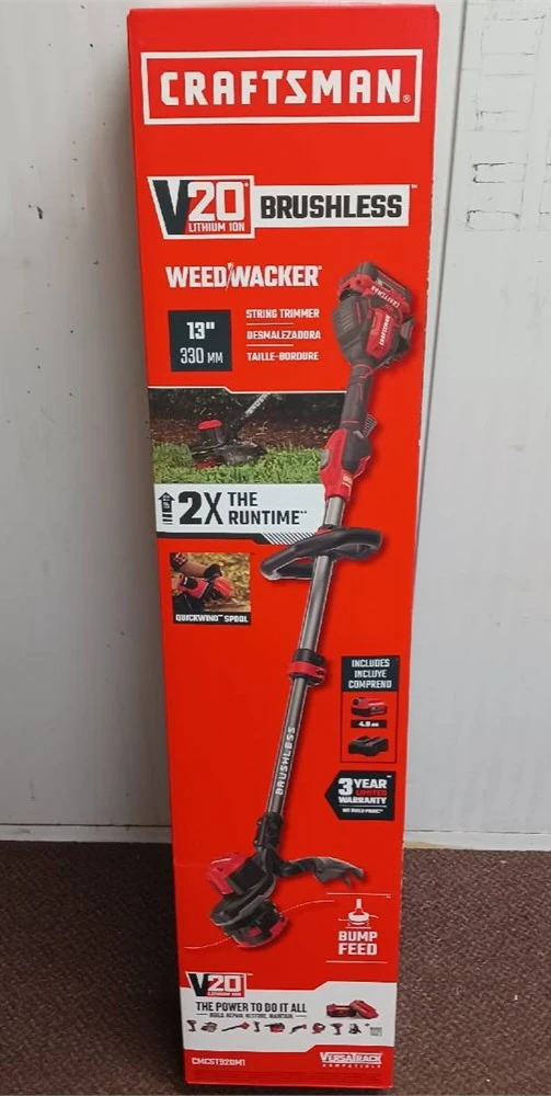 Craftsman V20 Brushless WeedWacker String Trimmer