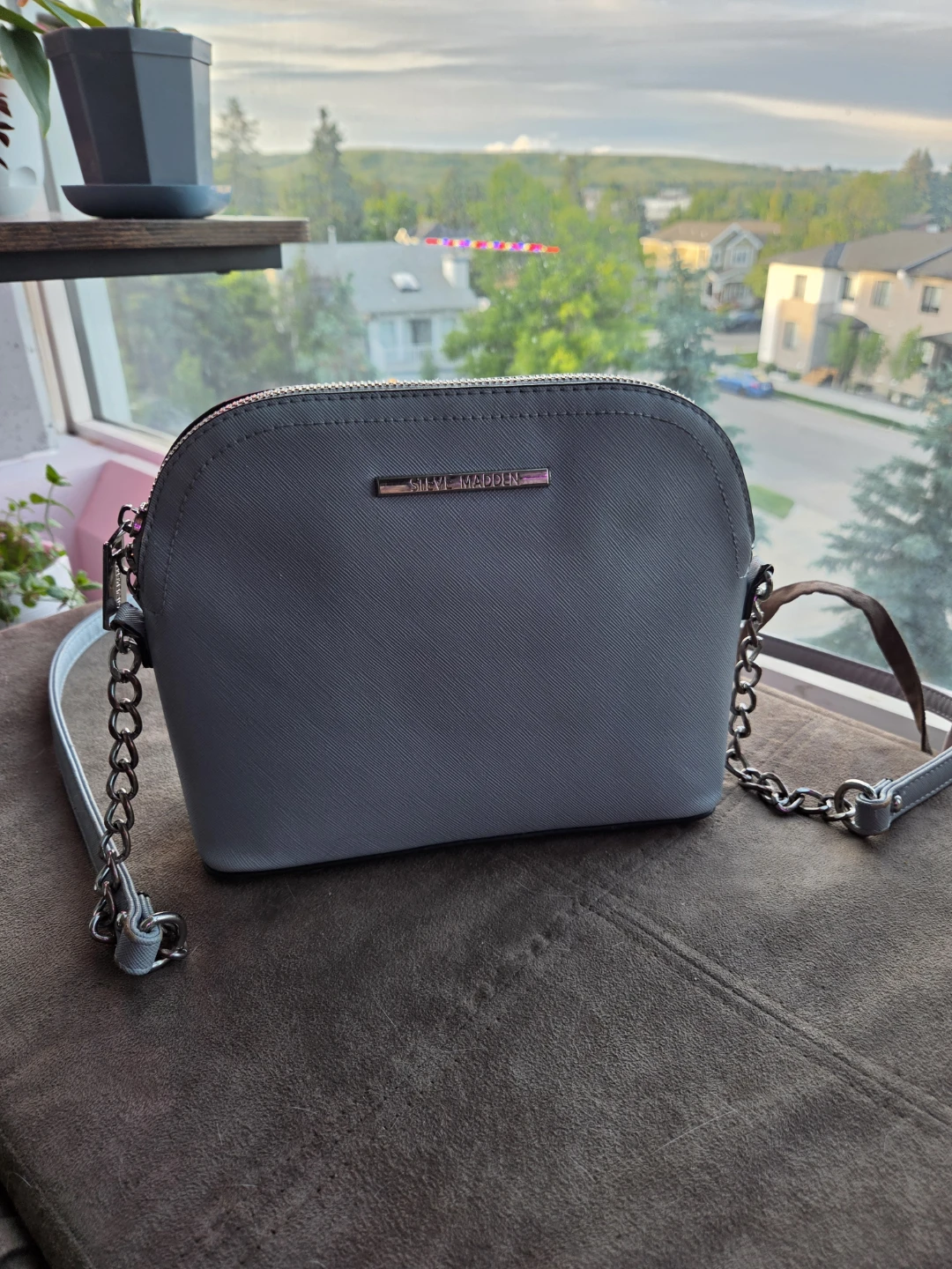 Steve Madden Grey Crossbody Bag