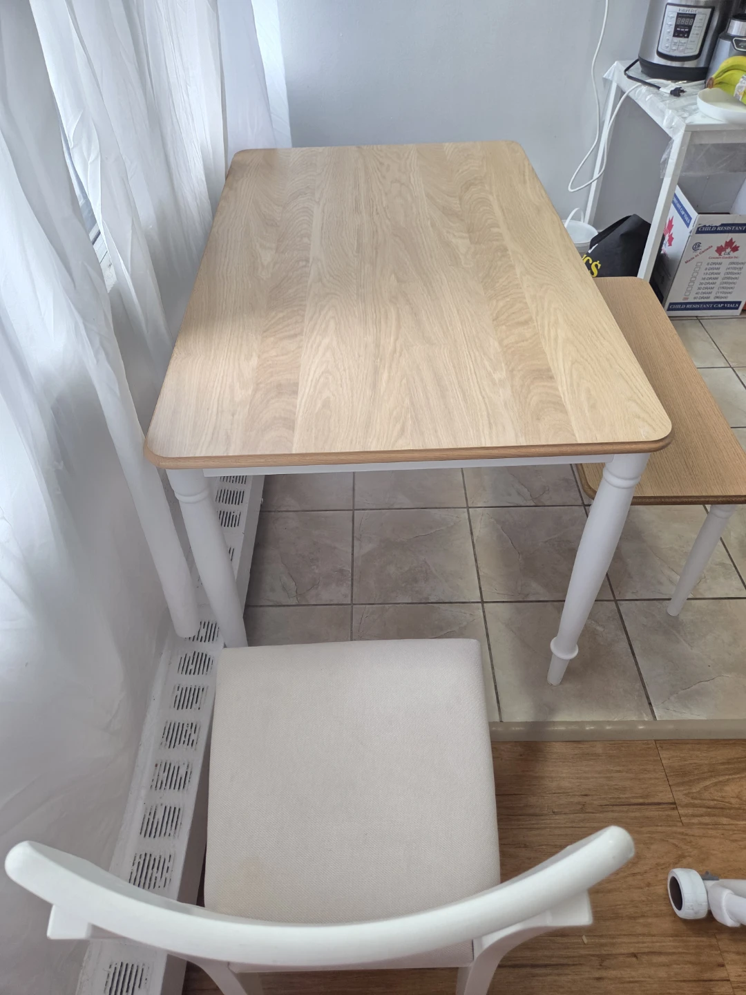 IKEA DANDERYD Dining Table,  Bench and 2 chairs