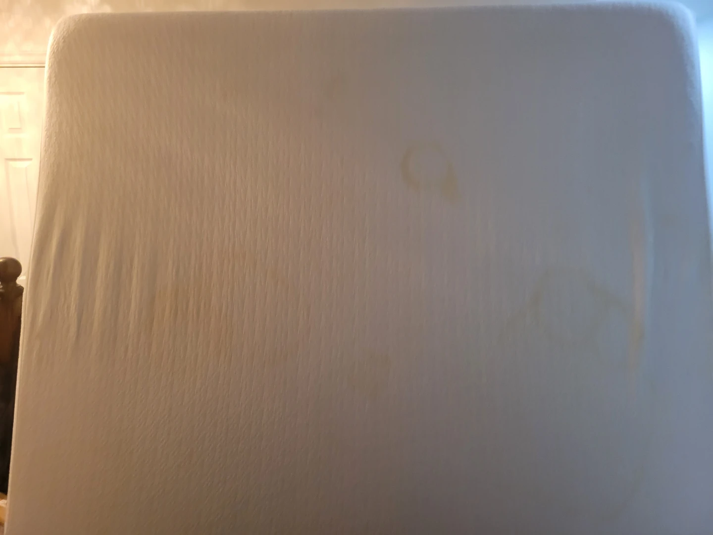 White Foam Mattress Pad. king size