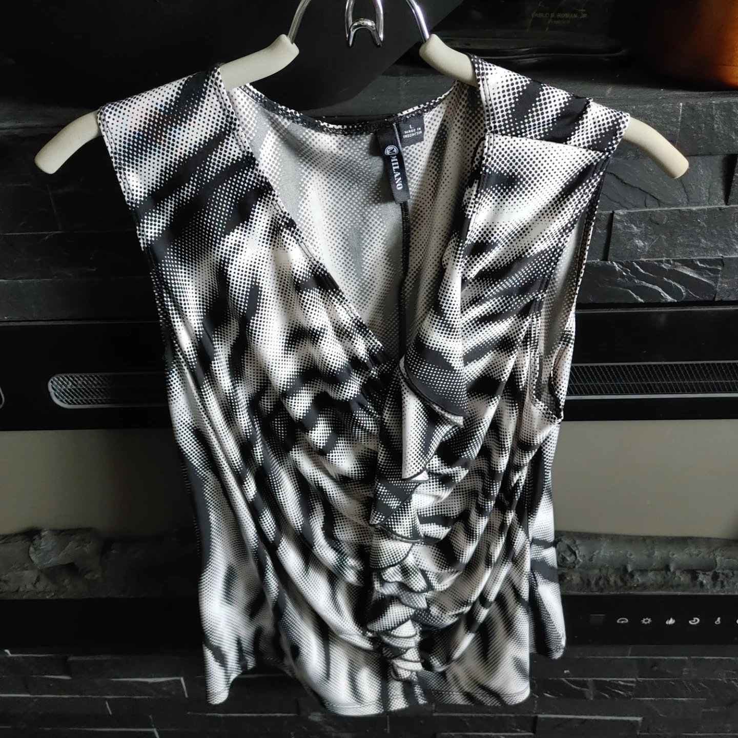 Milano Women's Sleeveless Draped Top