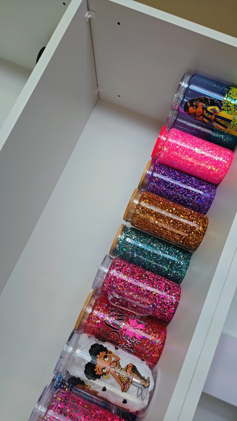 Glitter Tumblers with Lids