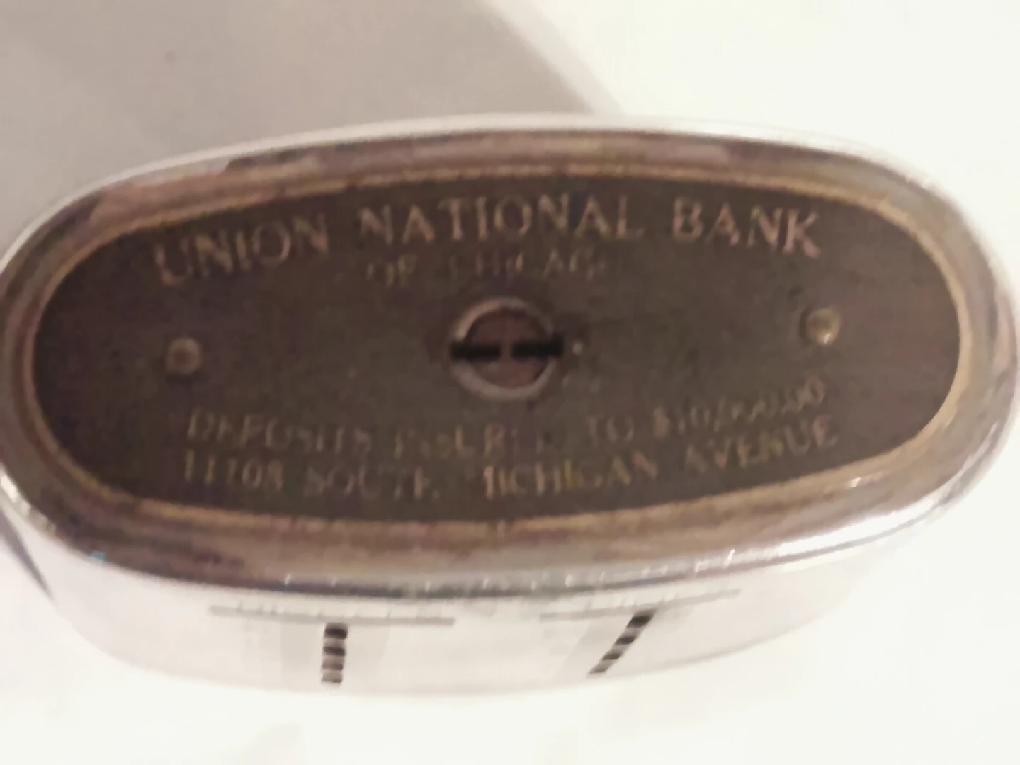 Union National Bank  vintage Coin Bank