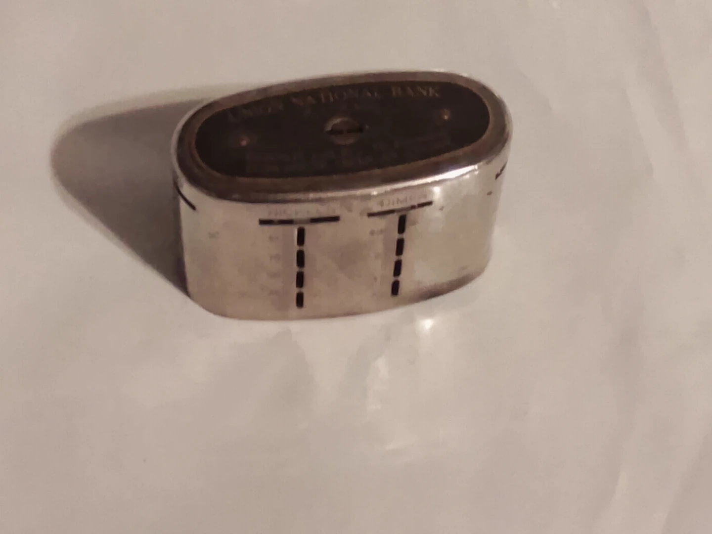 Union National Bank  vintage Coin Bank - photo 2