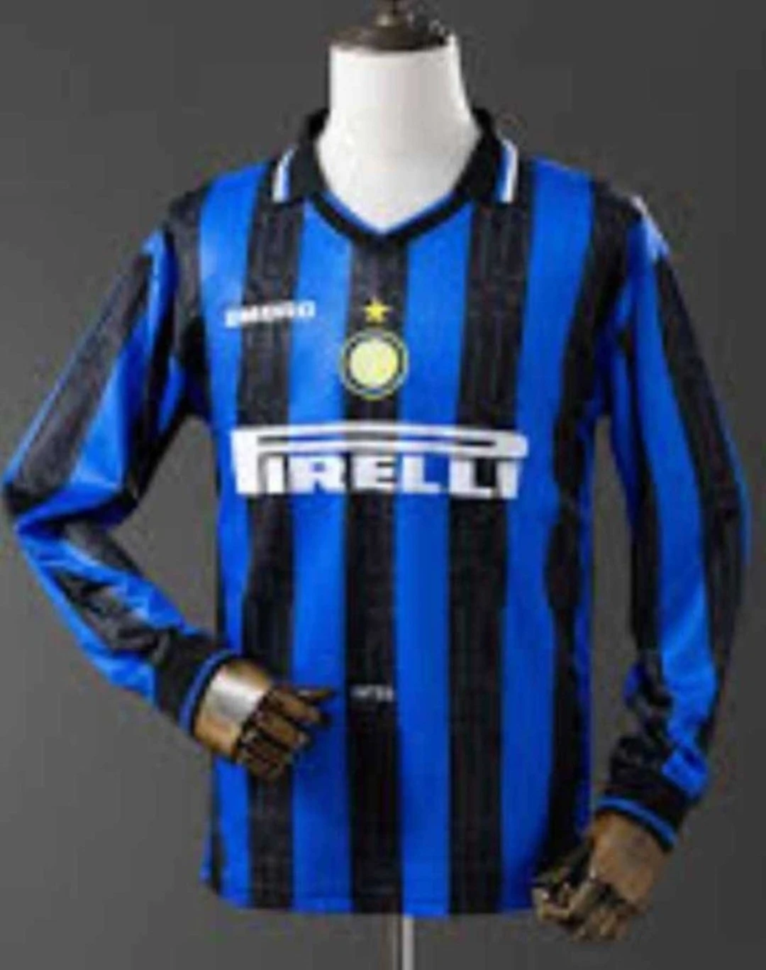 ⚽️ 1996-97 Inter Milan #10 Ronaldo Long sleeveLarge