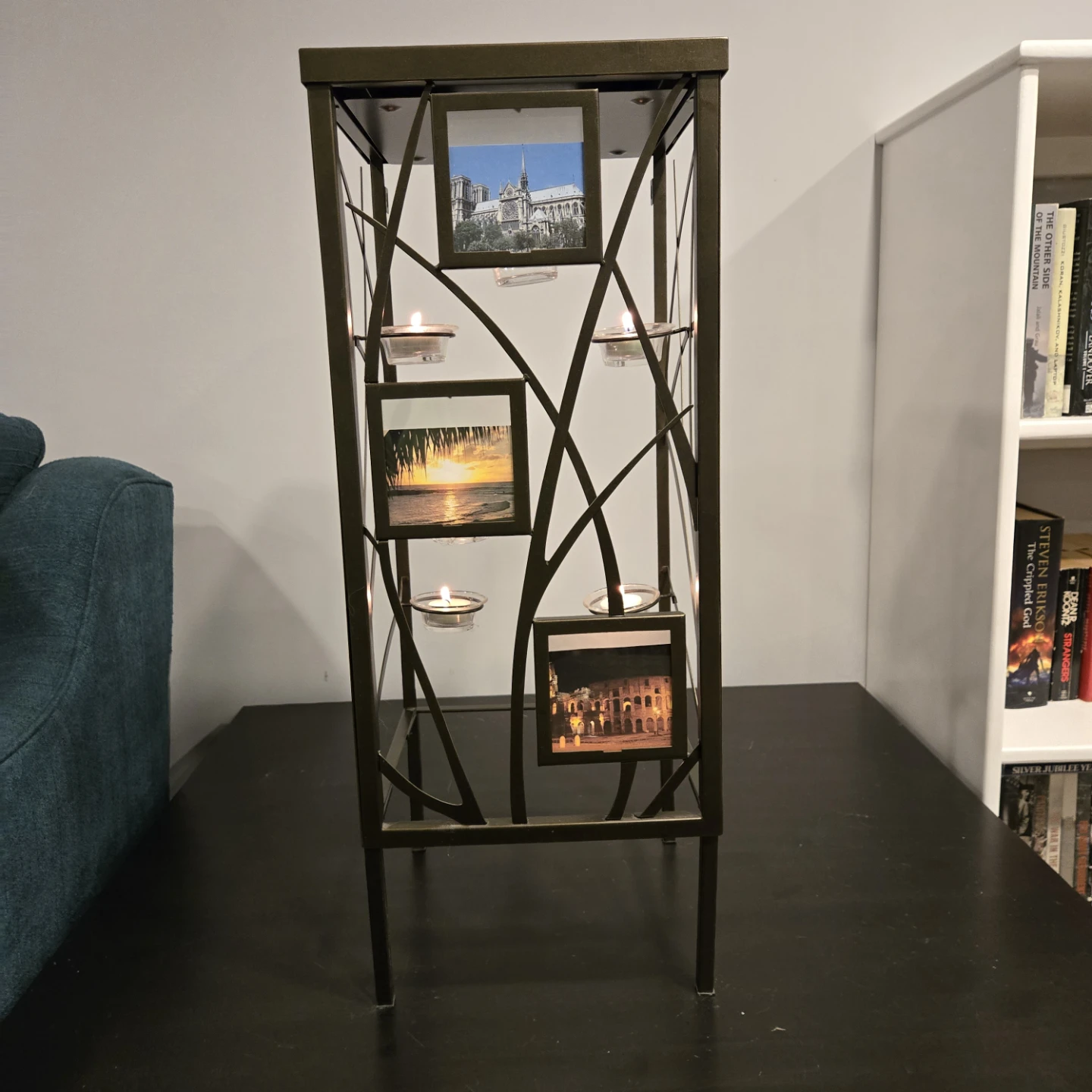 Vintage  Partylite Table - Photo Frame Candle Holder - photo 3