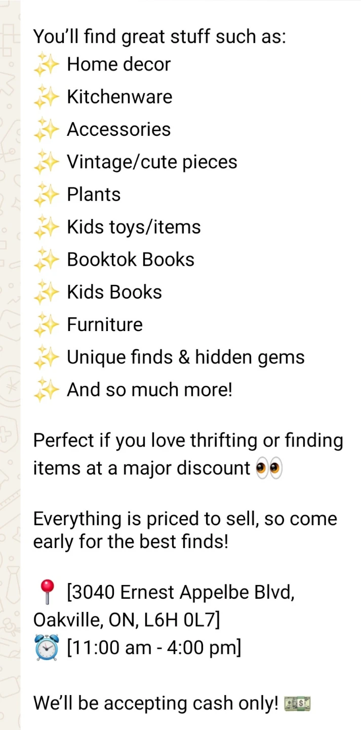 Garage Sale in Oakville - photo 2