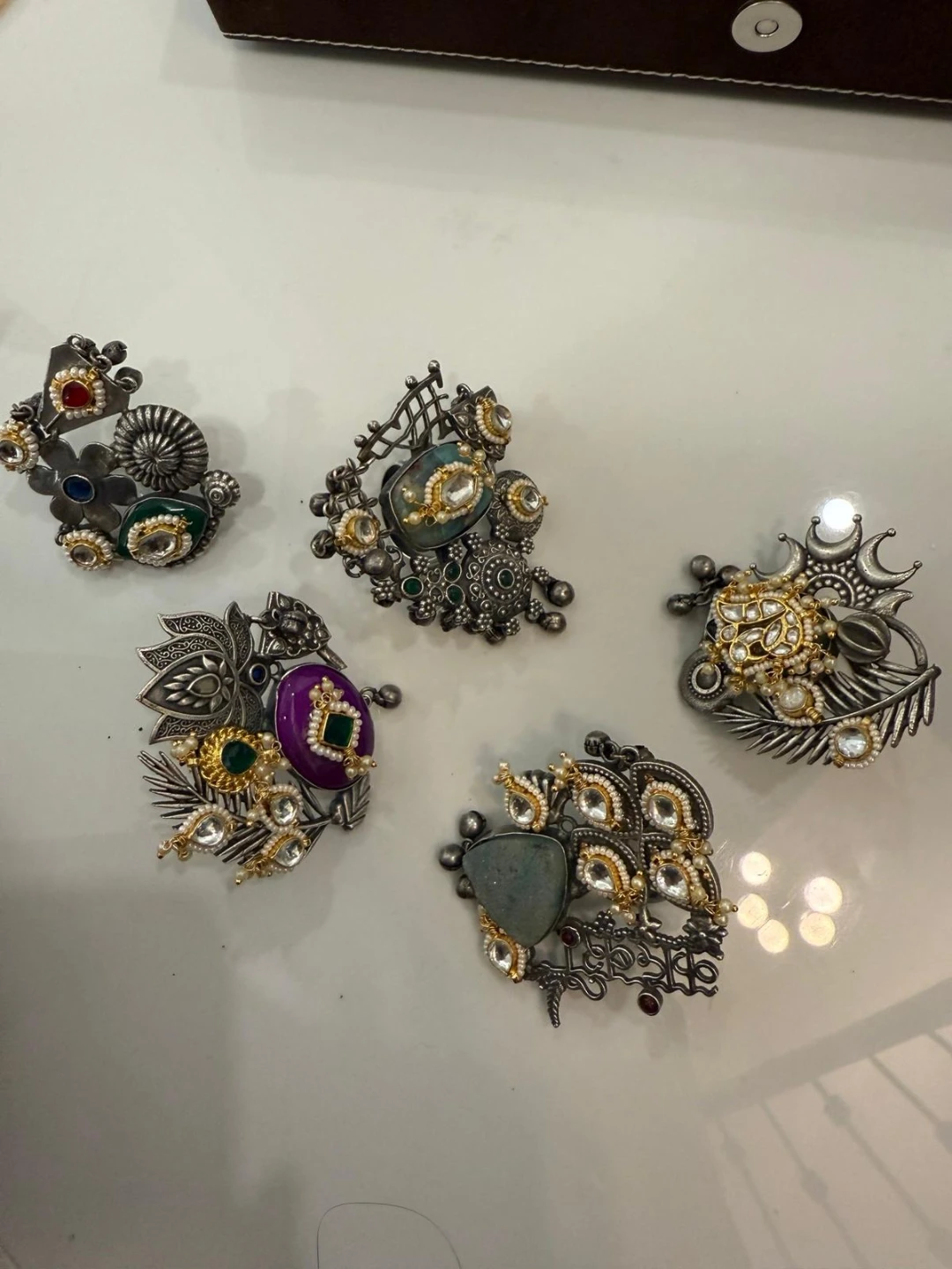 Assorted Sterling Silver Tone Jewellery Set - photo 5