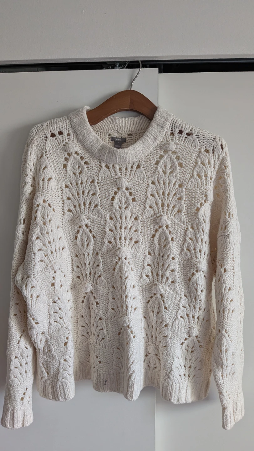 Aerie Cream Cable Knit Sweater