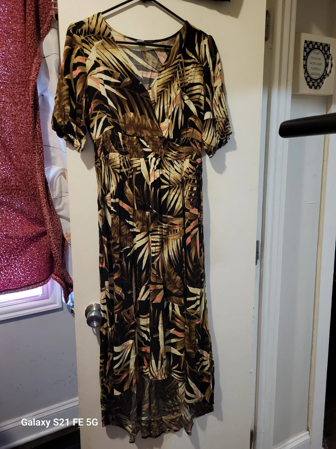 Old Navy Tropical Print V-Neck Long Dress XS - photo 2