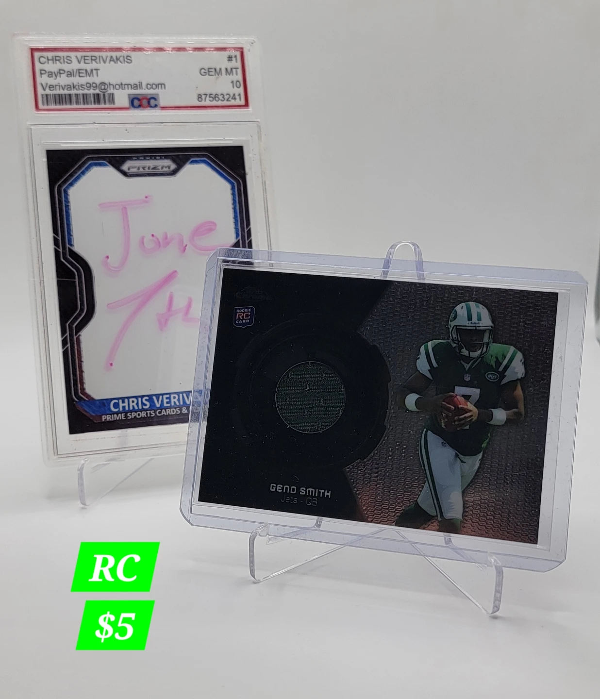 Assorted Autographed NFL Trading Cards