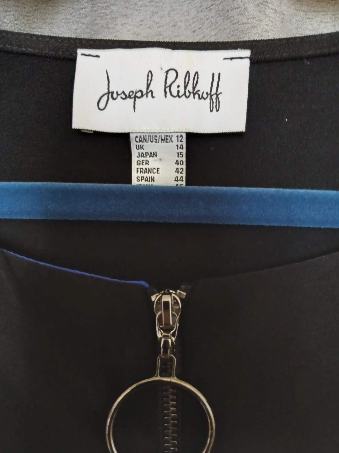 Joseph Ribkoff Black Asymmetric Tunic Top - photo 2