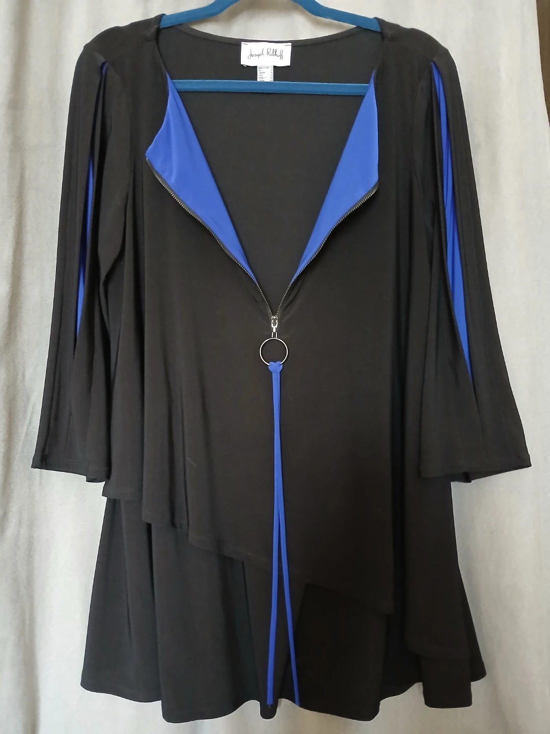 Joseph Ribkoff Black Asymmetric Tunic Top - photo 5
