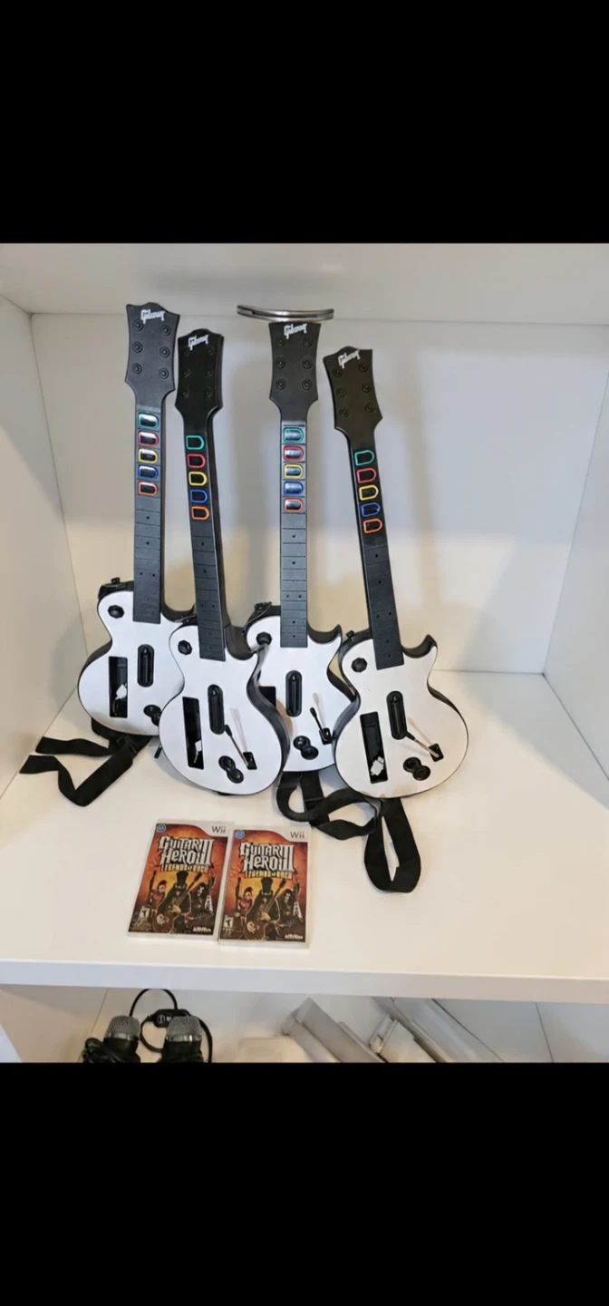 Nintendo Wii Guitar Hero Accessories (Prices In Description)